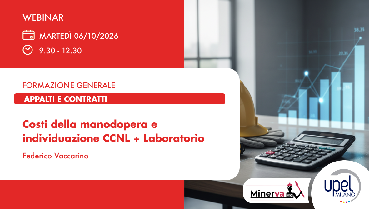 Costi della manodopera e individuazione CCNL + Laboratorio
