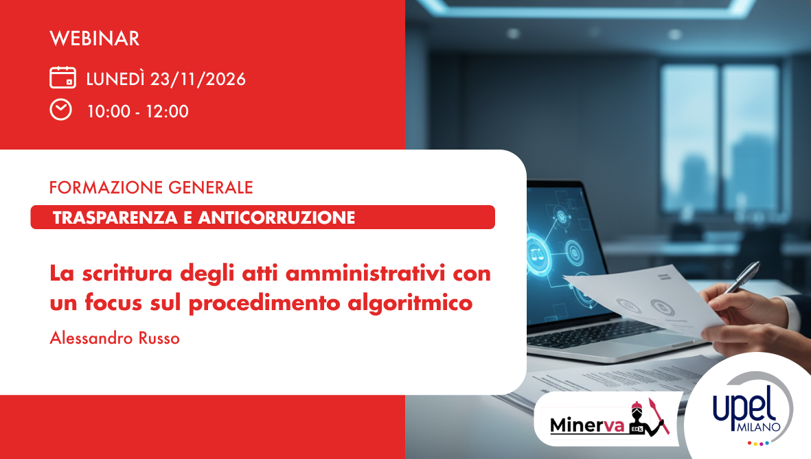 La scrittura degli atti amministrativi con un focus sul procedimento algoritmico