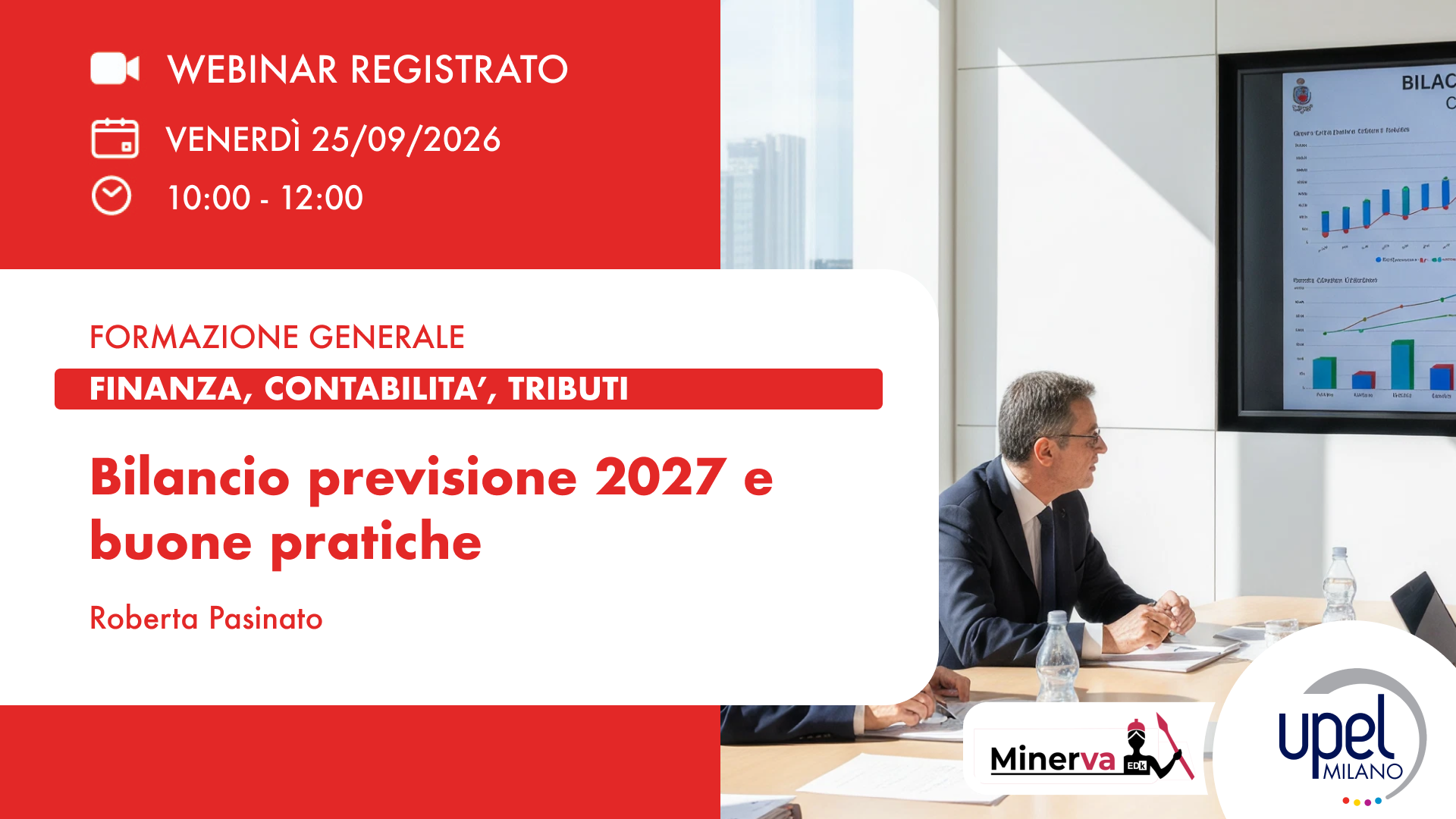 VIDEO - Bilancio previsione 2027 e buone pratiche