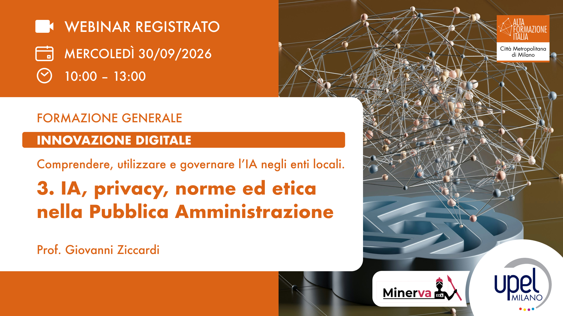 VIDEO - IA, privacy, norme ed etica nella Pubblica Amministrazione