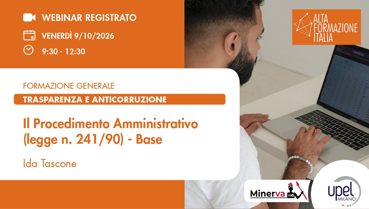 VIDEO - Il Procedimento Amministrativo (legge n. 241/90) - base