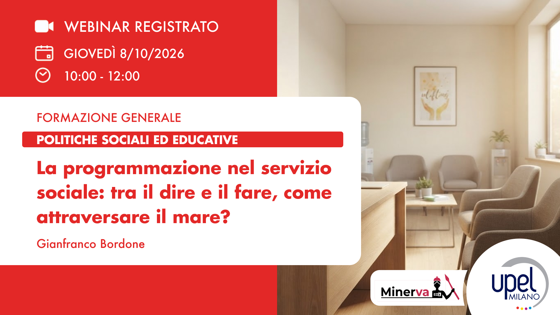 VIDEO - La programmazione nel servizio sociale: tra il dire e il fare, come attraversare il mare?