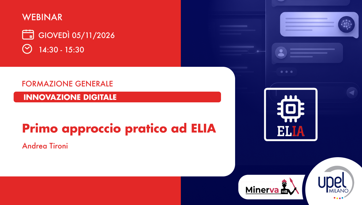 Primo approccio pratico ad ELIA