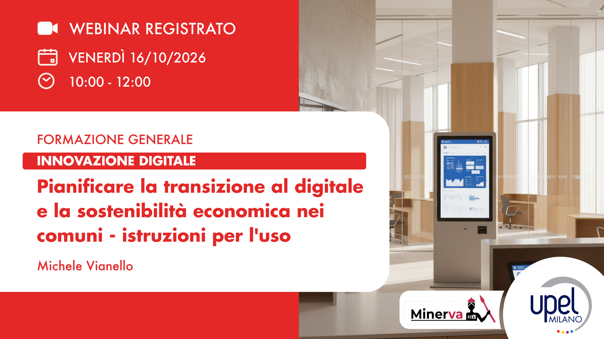 VIDEO - Pianificare la transizione al digitale e la sostenibilità economica nei comuni - istruzioni per l'uso