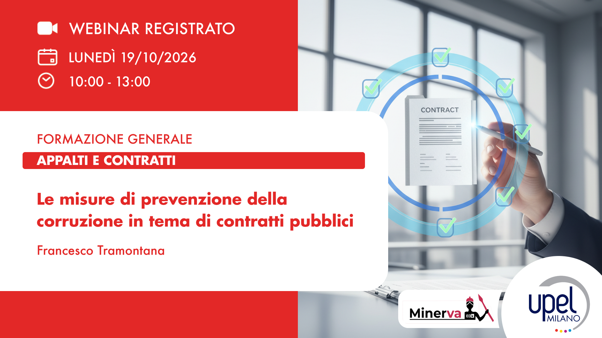 VIDEO - Le misure di prevenzione della corruzione in tema di contratti pubblici